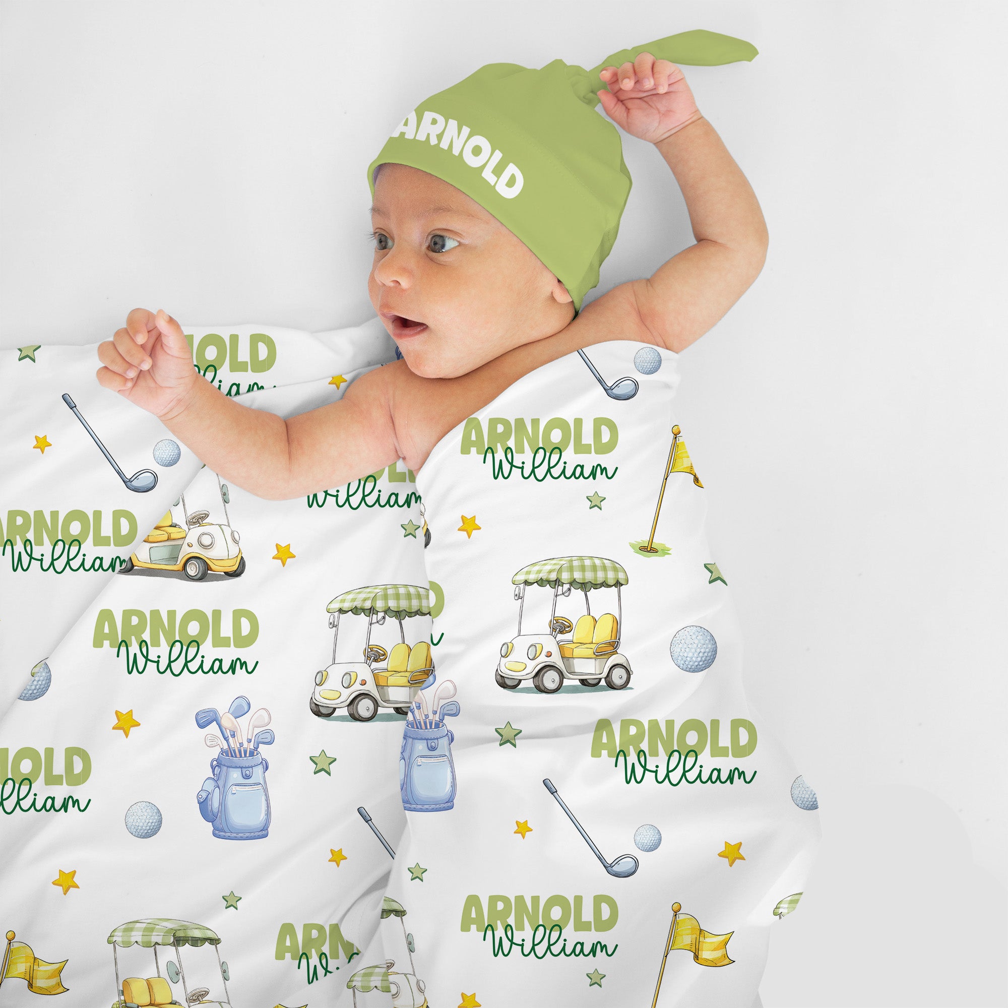 Country Club Cuties Personalized Swaddle Blanket