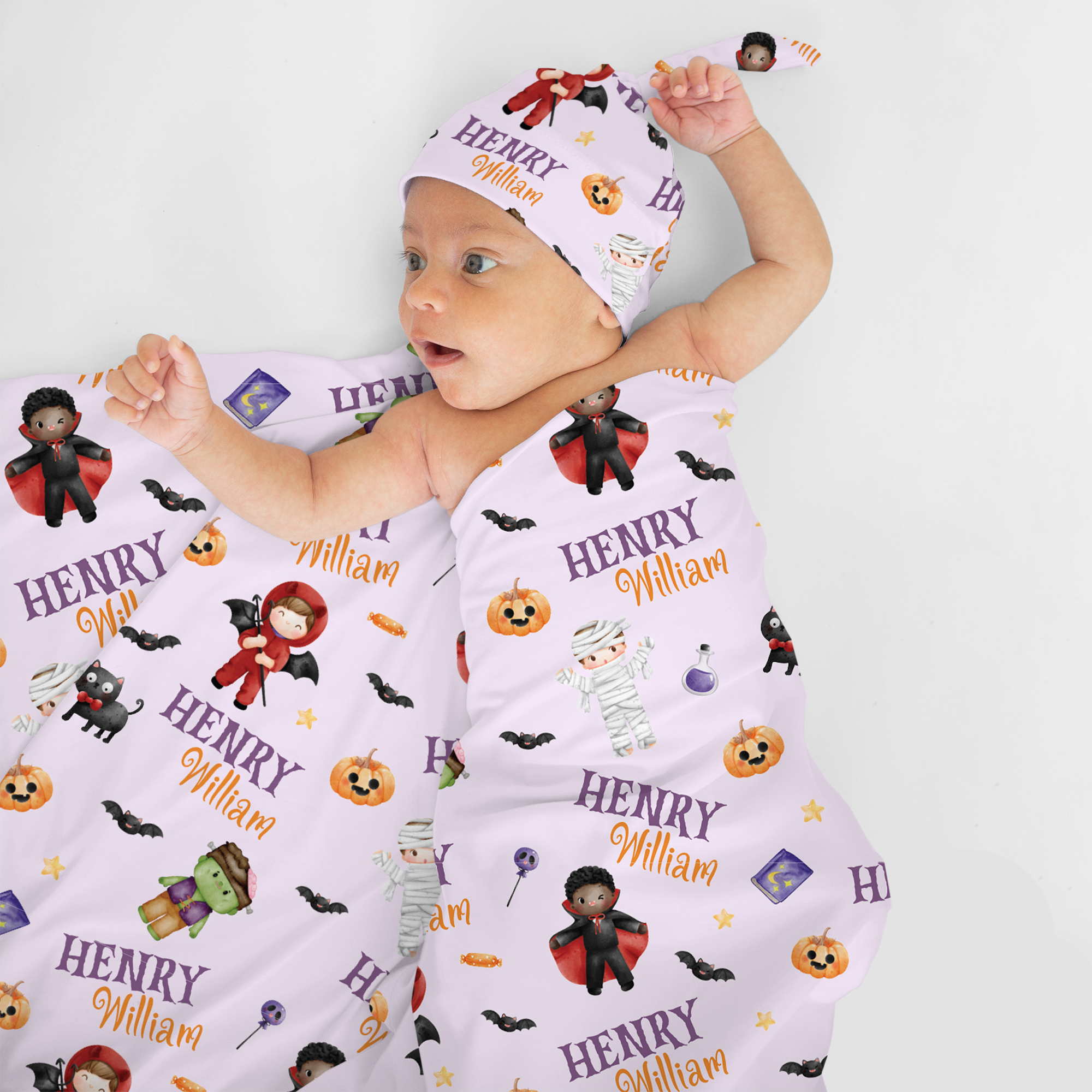 Dress-up Babe Personalized Swaddle Blanket