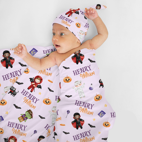 Dress-up Babe Personalized Swaddle Blanket