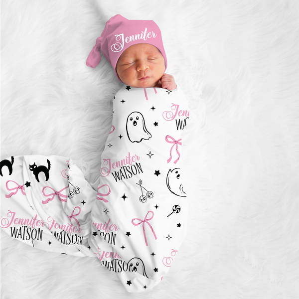 Boo Babes Personalized Swaddle Blanket