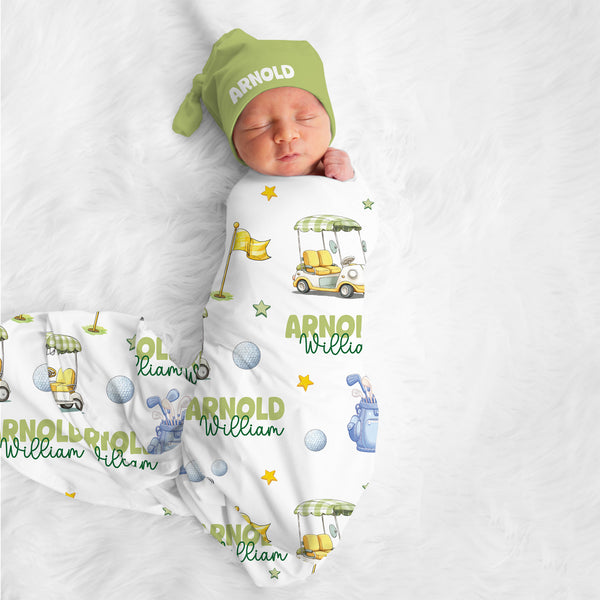 Country Club Cuties Personalized Swaddle Blanket