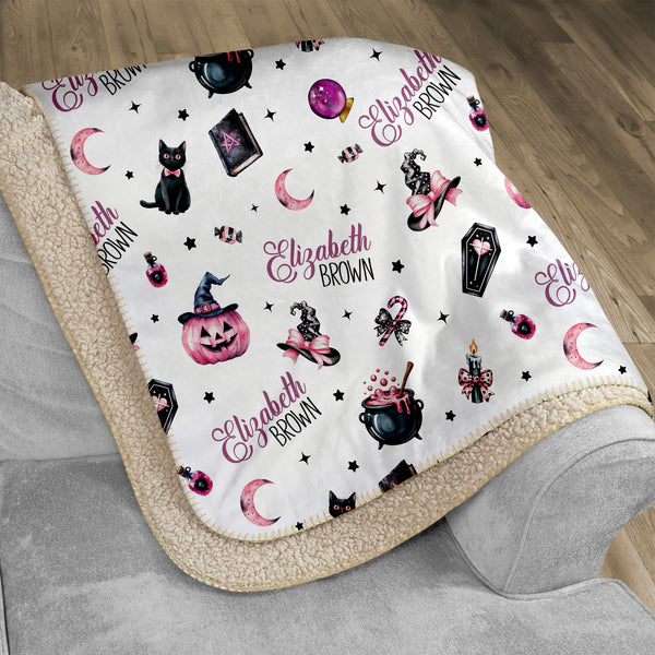 Mystic Lunar Personalized Sherpa Blanket