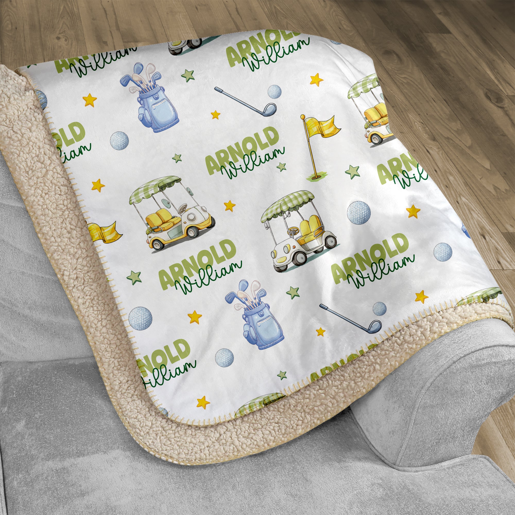 Country Club Cuties Personalized Sherpa Blanket