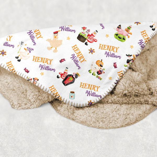 Goose in Booland Personalized Sherpa Blanket