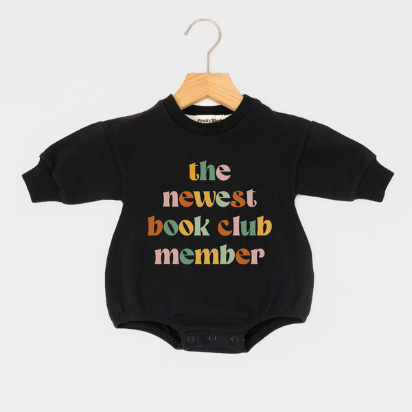 The Newest Book Club Member Baby Romper, Future Bookworm Romper