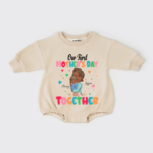 Our First Mother's Day Together Romper, Personalized First Mother’s Day Romper