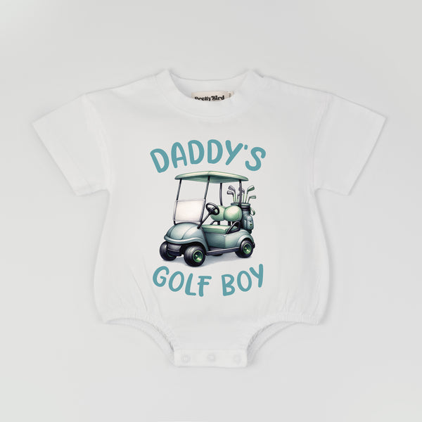 Daddy's Golf Girl Baby Tee Romper - Father's Golf Buddy Toddler Shirt