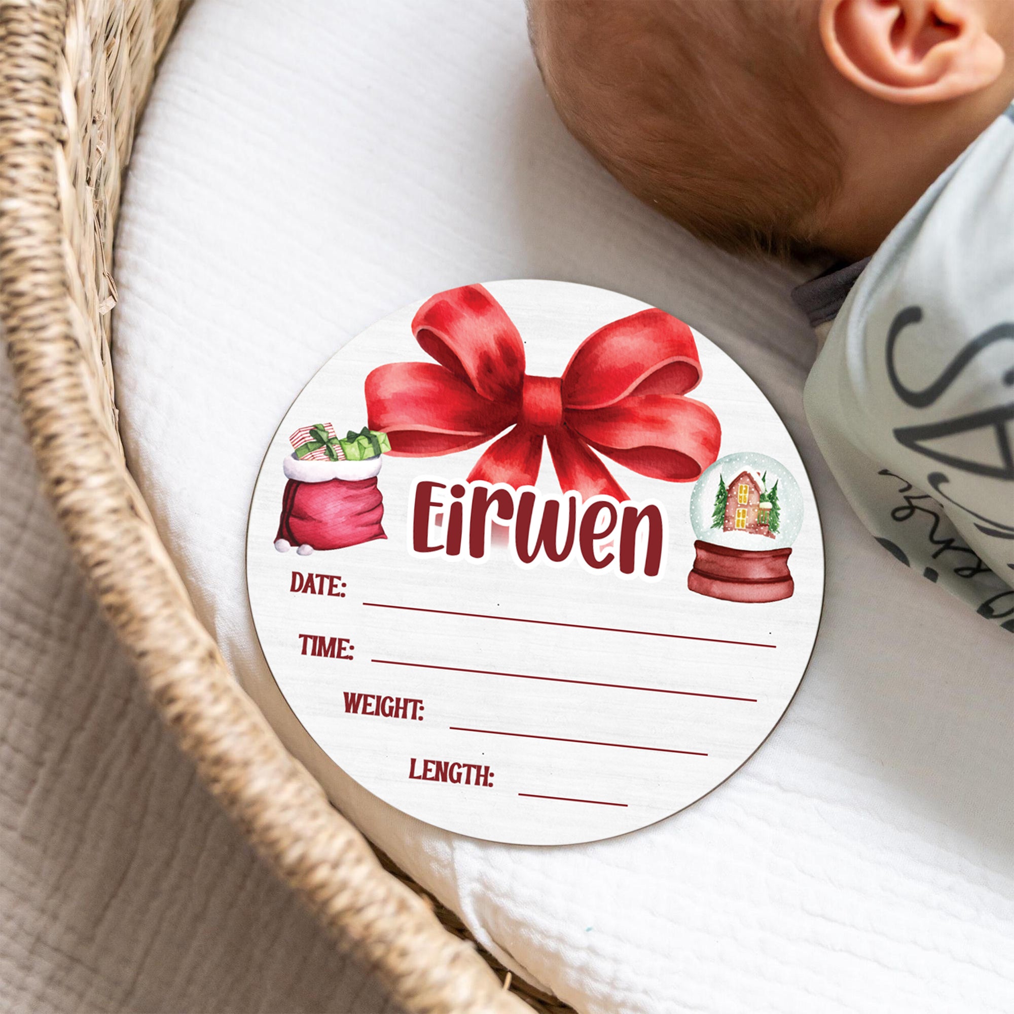 Christmas Day Personalized Wood Sign