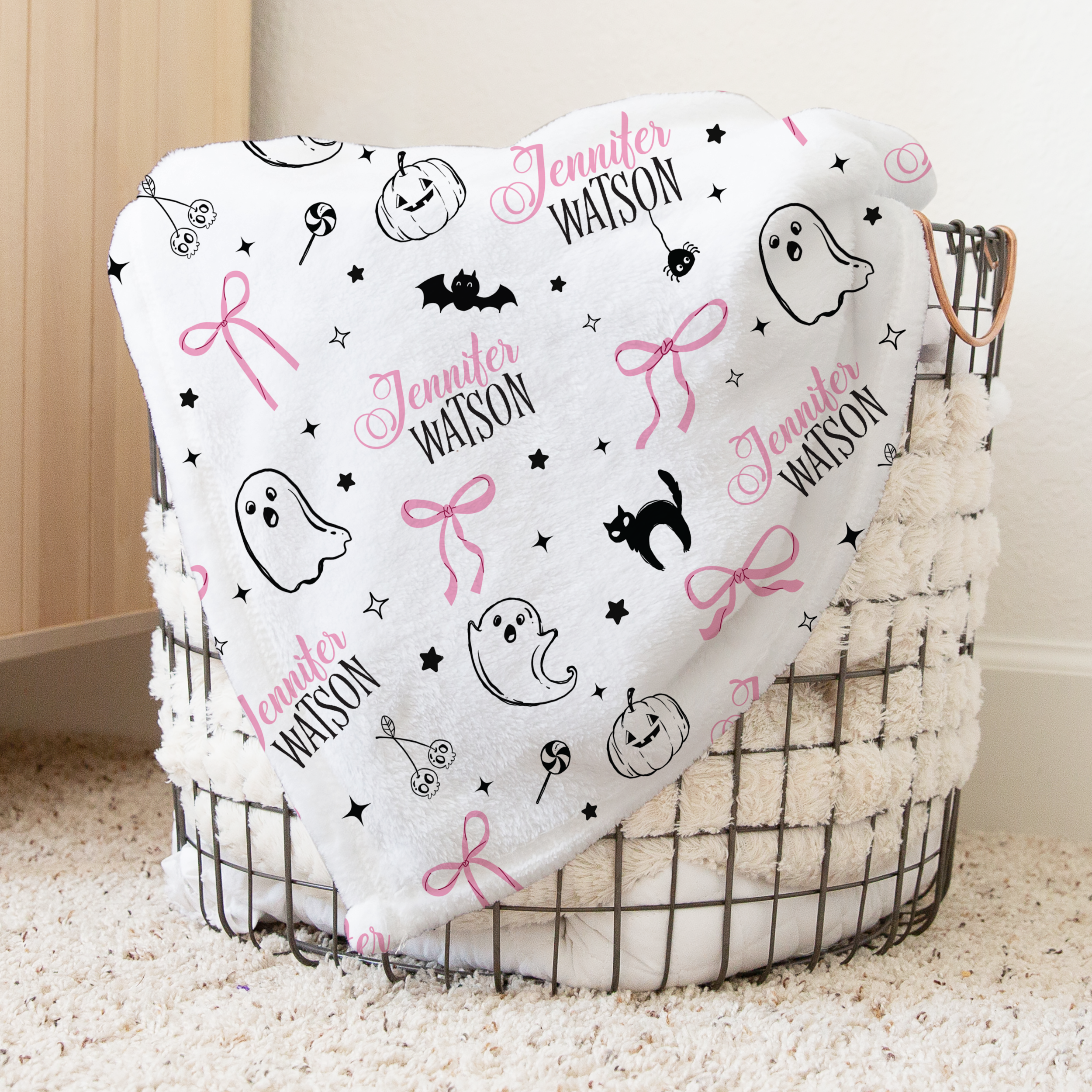 Boo Babes Personalized Kids Minky Blanket