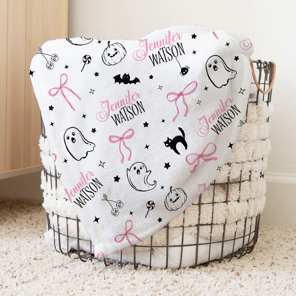 Boo Babes Personalized Kids Minky Blanket