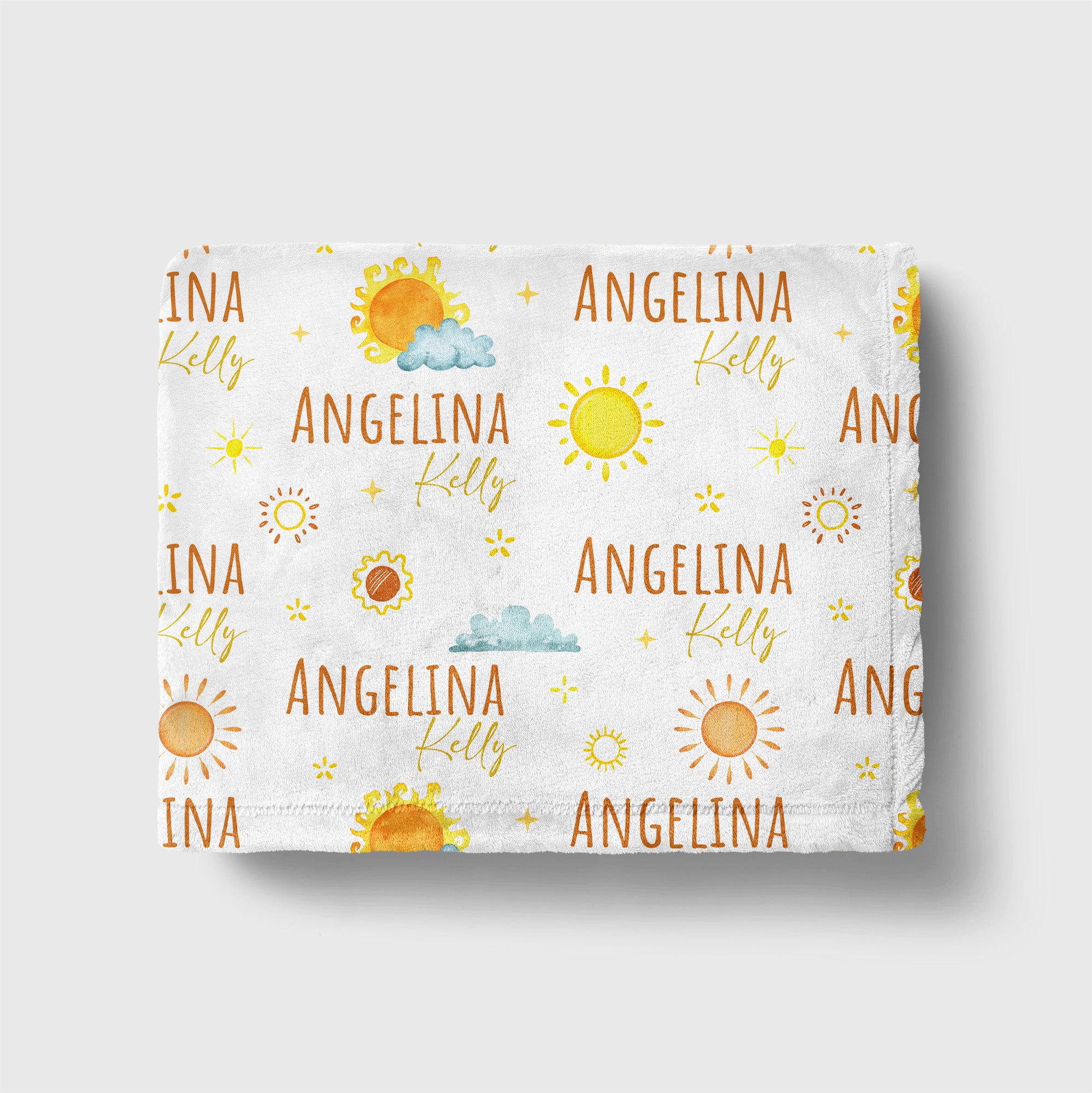 Sunshine Personalized Minky Blanket