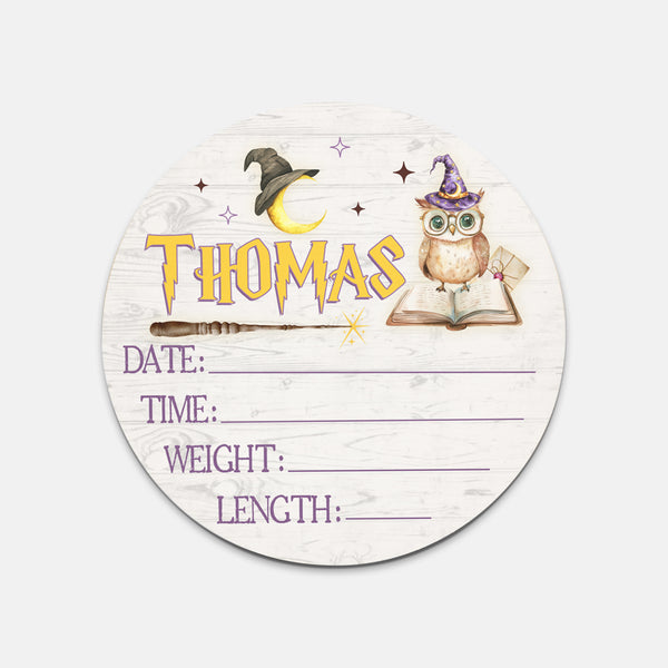 Wizard School Personalized Wood Sign