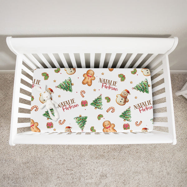 Gingerbread Personalized Crib Sheet