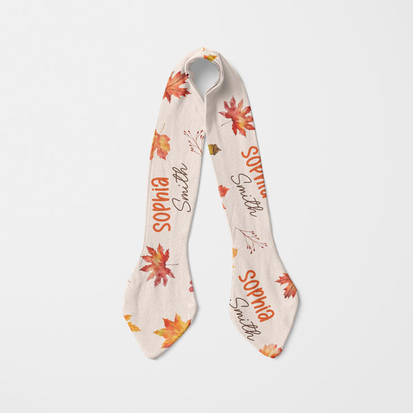 Autumn Leaves Personalized Knotted Headband
