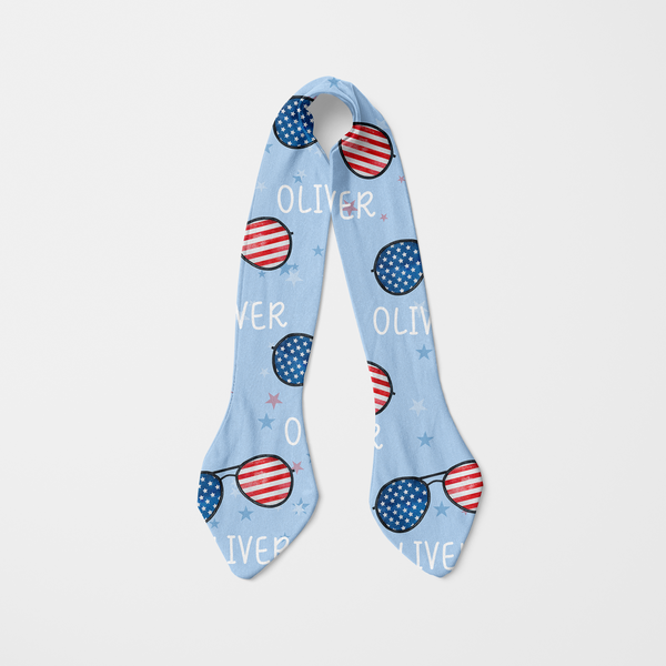 Patriotic Stars Stripes Personalized Knotted Headband