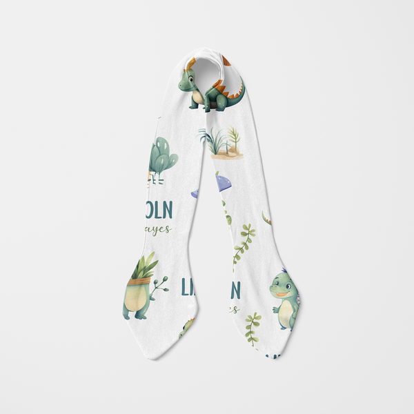 Dinosaur Boy Personalized Knotted Headband