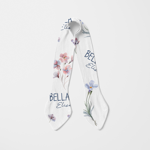 Pretty Wildflower Floral Personalized Infant Headbands