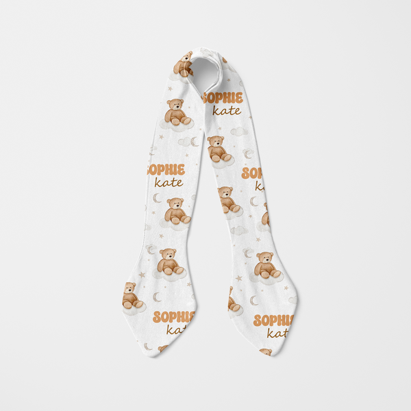 Teddy Bear Personalized Knotted Headband