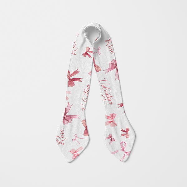 White Coquette Bow Personalized Knotted Headband