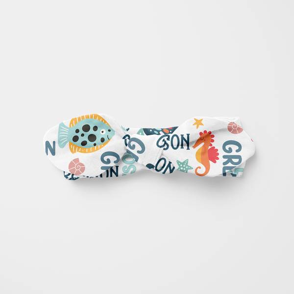 Ocean Animal Personalized Knotted Headband