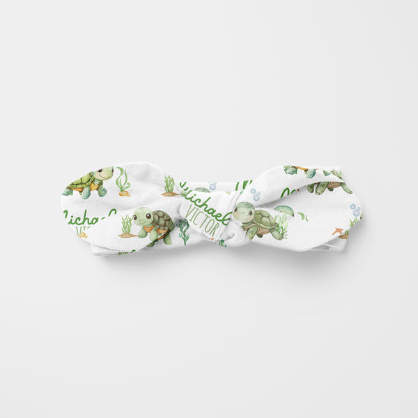 Sea Turtle Personalized Knotted Headband