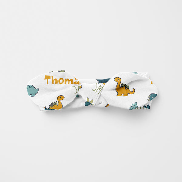 Mini Dinosaur Personalized Knotted Headband