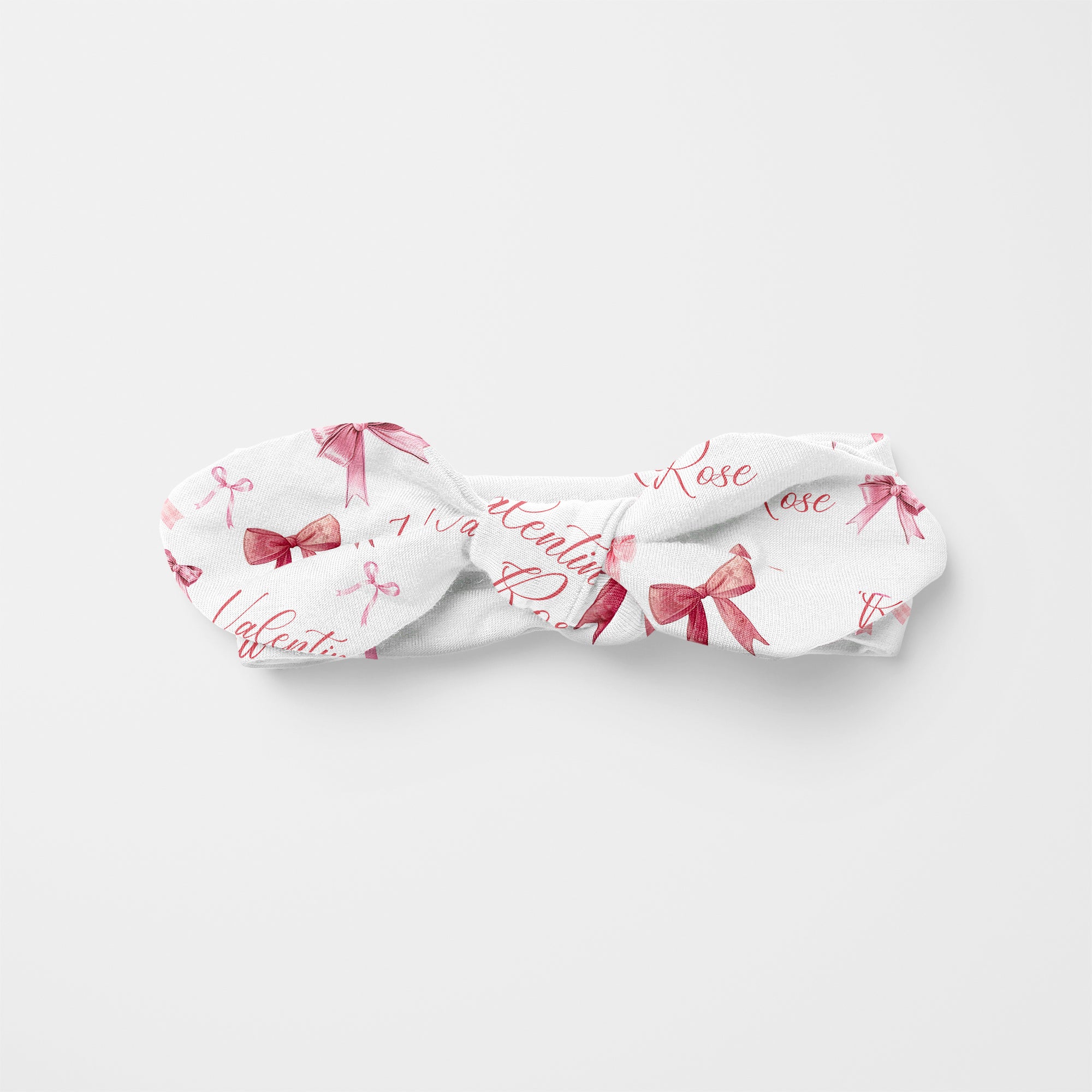 White Coquette Bow Personalized Knotted Headband