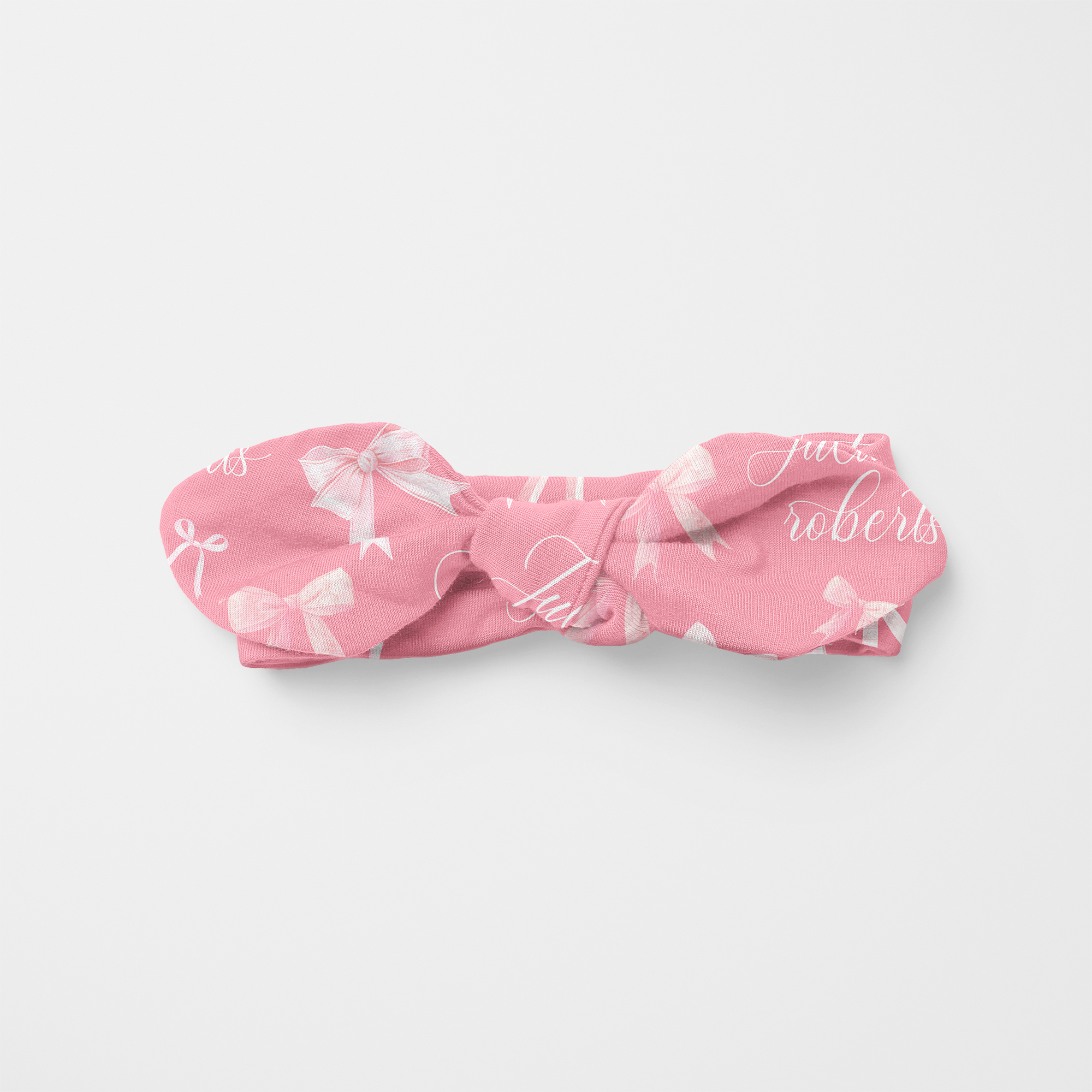 Coquette Bow Personalized Infant Headbands
