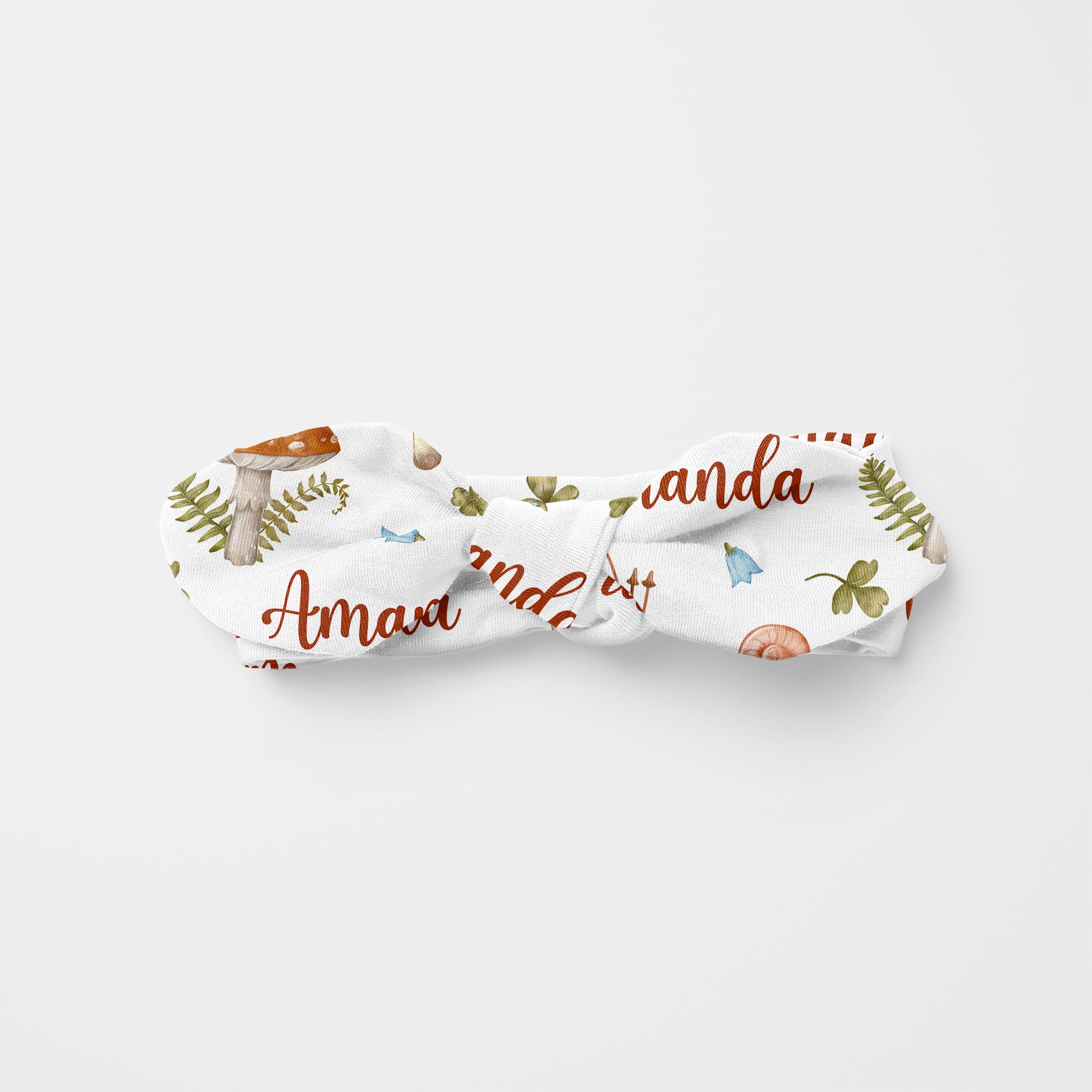 Mushroom Personalized Knotted Headband
