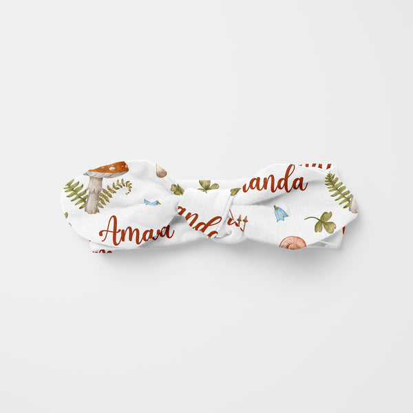 Mushroom Personalized Knotted Headband