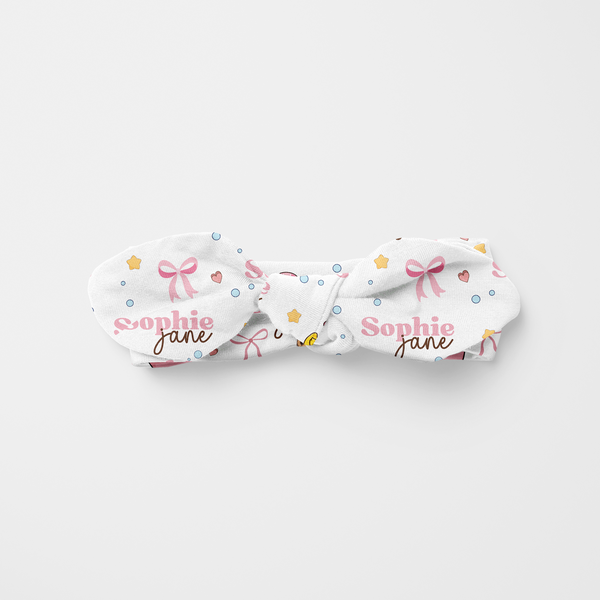 Bathtime Besties Personalized Knotted Headband