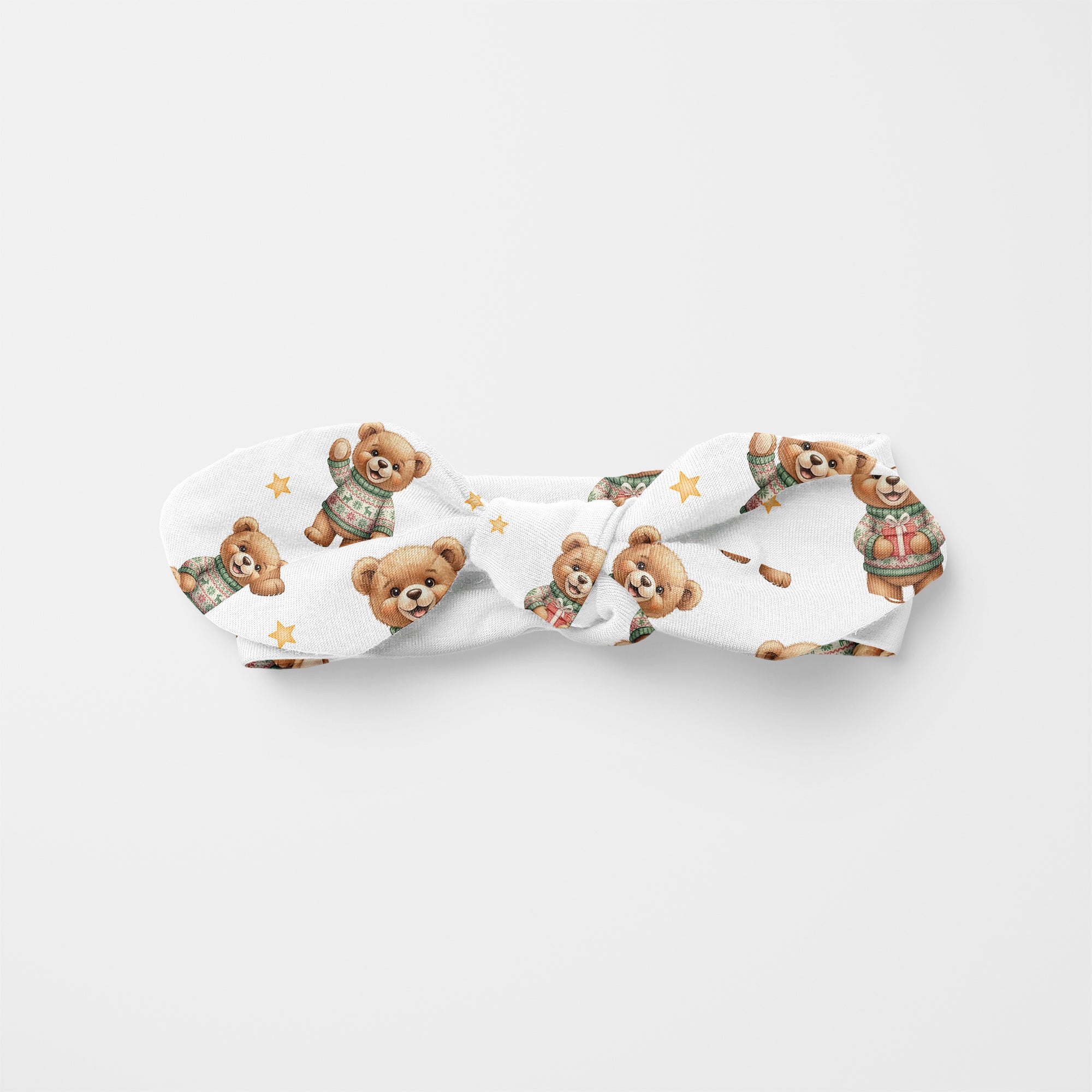Cozy Bear Personalized Knotted Headband