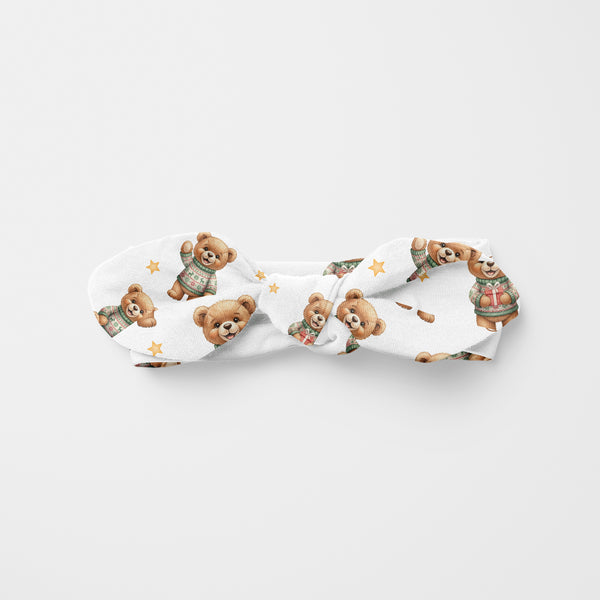 Cozy Bear Personalized Knotted Headband