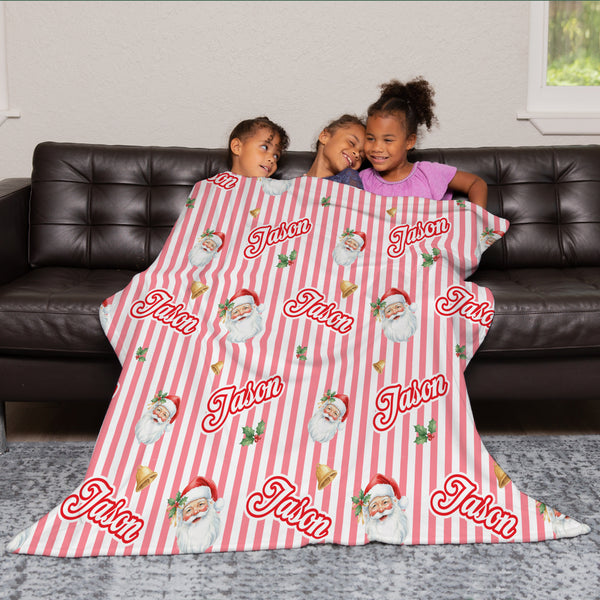 Santa Baby Personalized Kids Minky Blanket