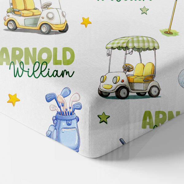 Country Club Cuties Personalized Crib Sheet