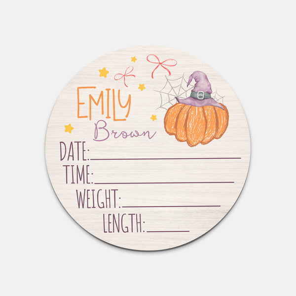 Little Pumpkin Personalized Wood Sign