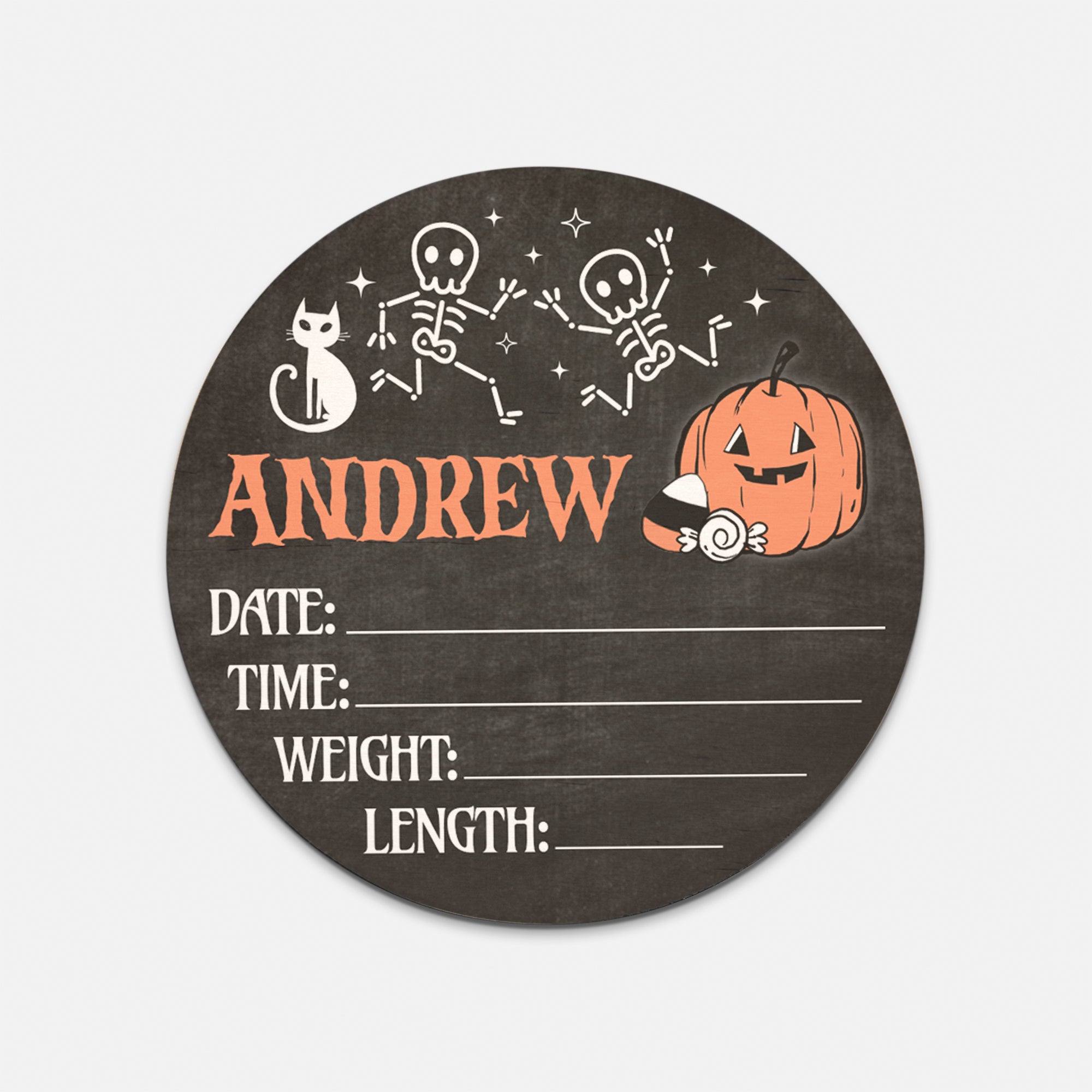Bony Boo Personalized Wood Sign