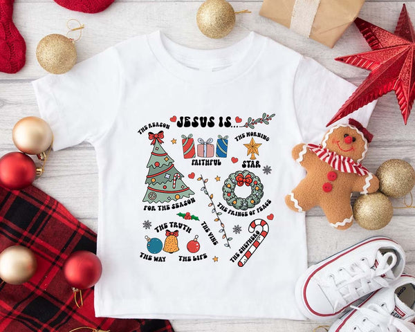 Jesus Is The Reason Shirt, Retro Christmas Kids Toddler Shirt