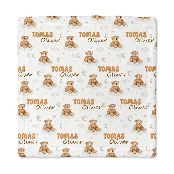 Teddy Bear Personalized Lovey Blanket