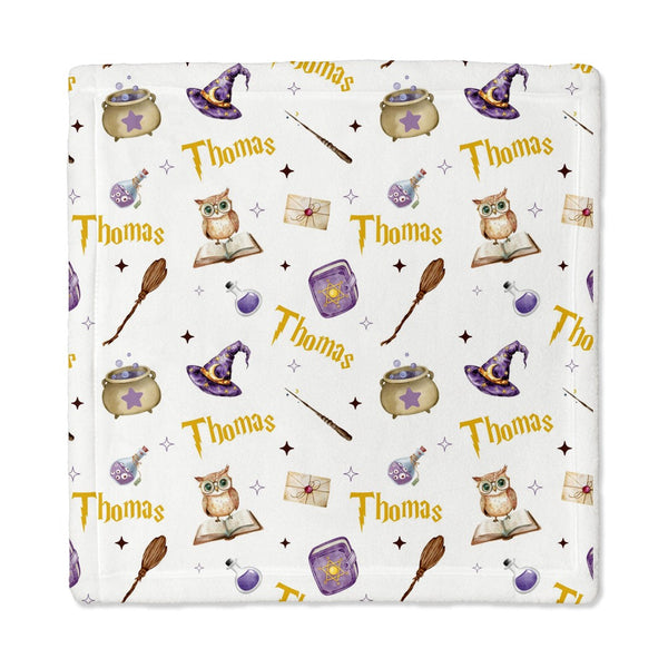 Wizard School Personalized Lovey Blanket