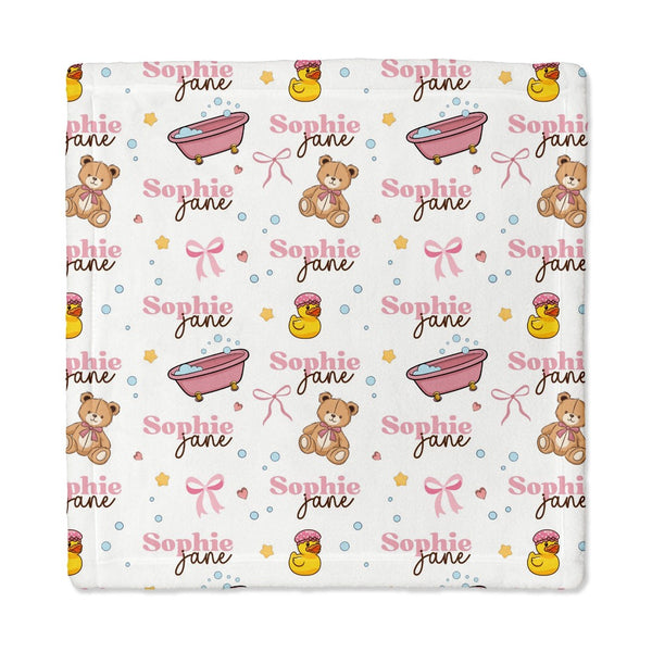 Bathtime Besties Personalized Lovey Blanket
