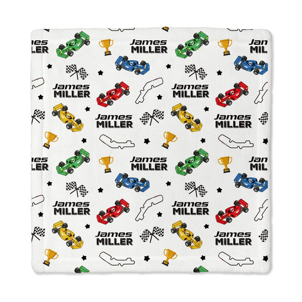 Pit Crew Personalized Lovey Blanket