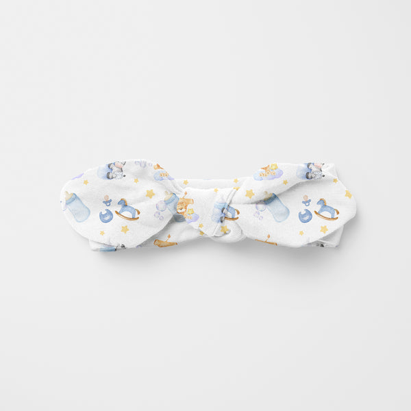 Blue Milk Drunk Personalized Knotted Headband