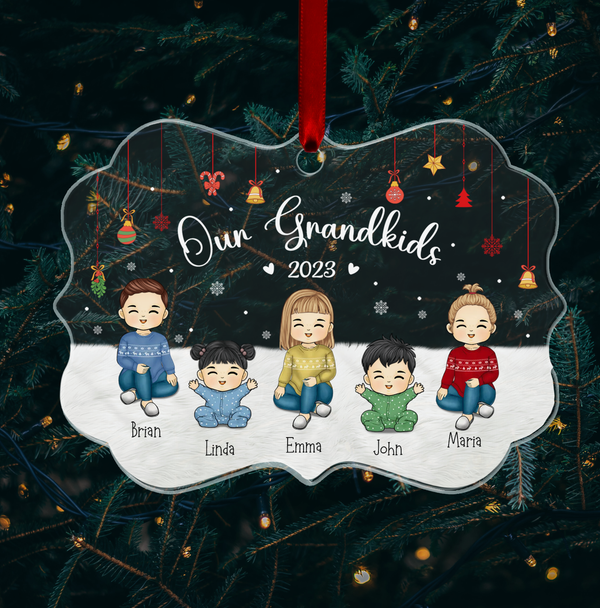 Our Grandkids Christmas 2023 -Christmas Gift For Grandma Grandpa