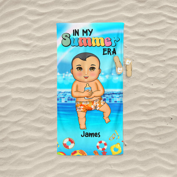 In My Summer Era Personalized Custom Beach Towel