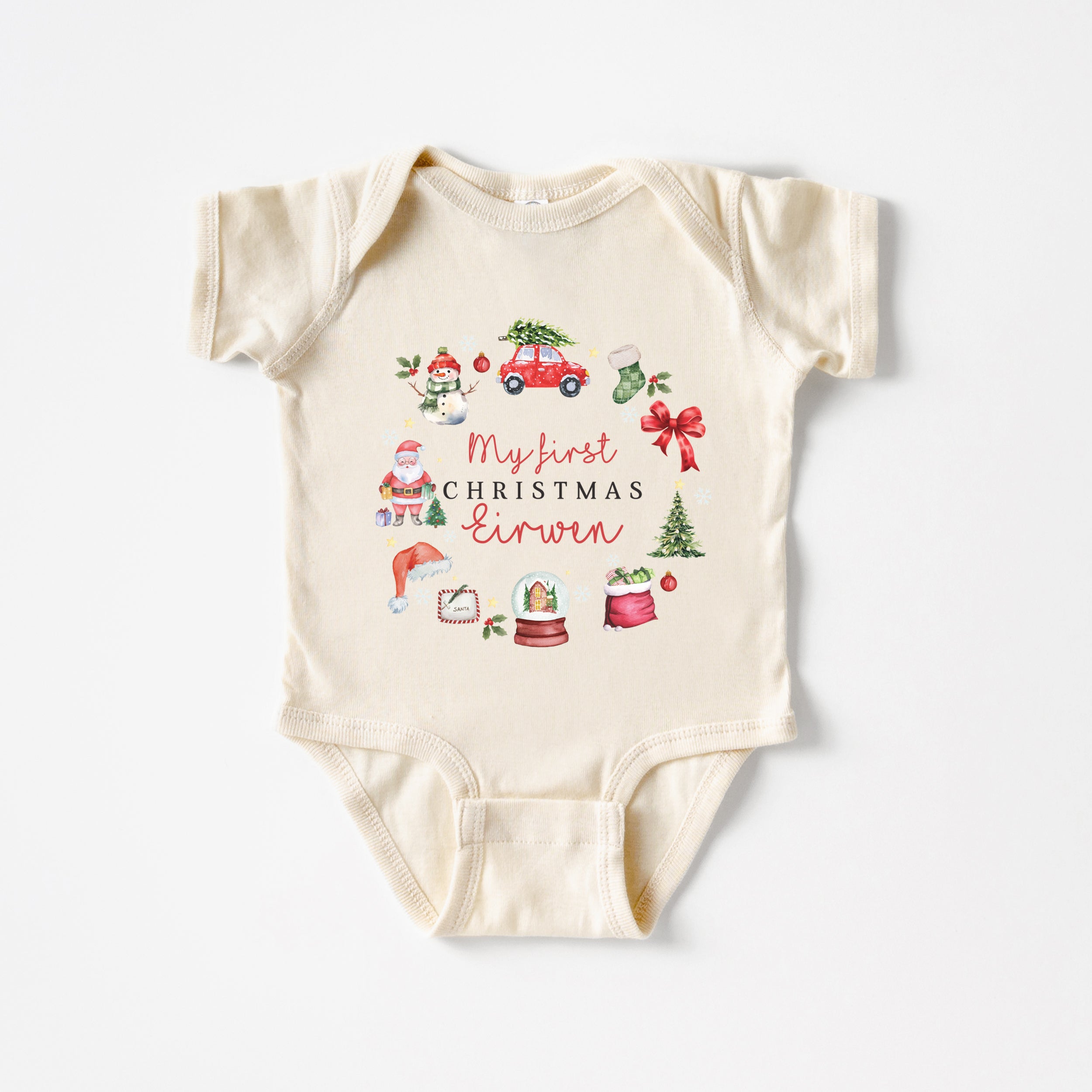Christmas Day Personalized Graphic Bodysuit