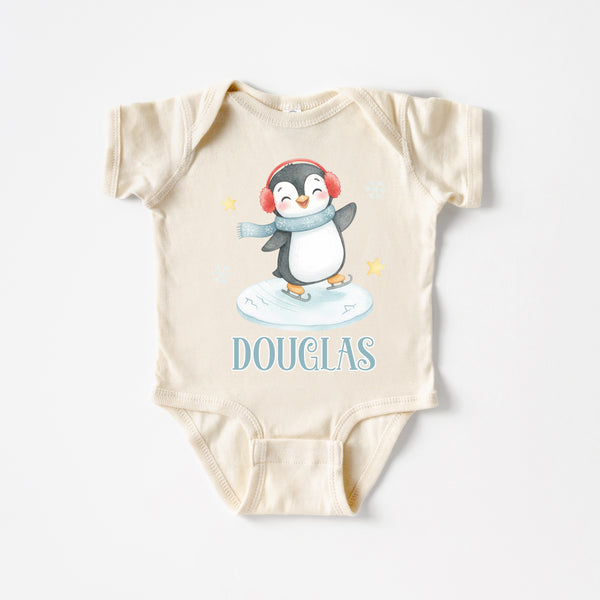 Snow Penguin Personalized Graphic Bodysuit