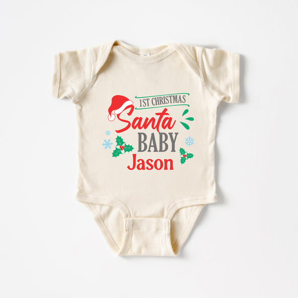 Santa Baby Personalized Graphic Bodysuit