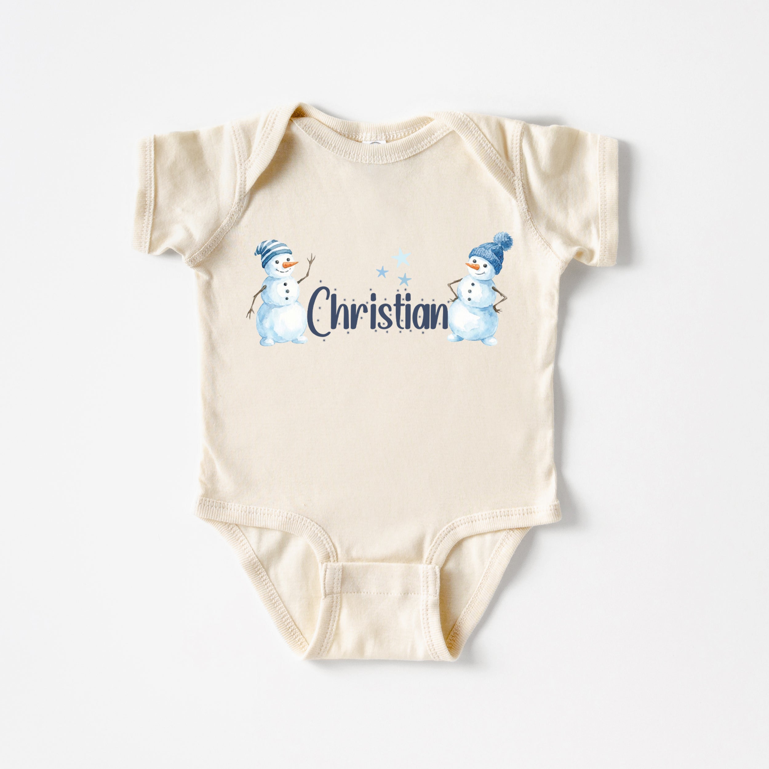 Snowman Personalized Bodysuit