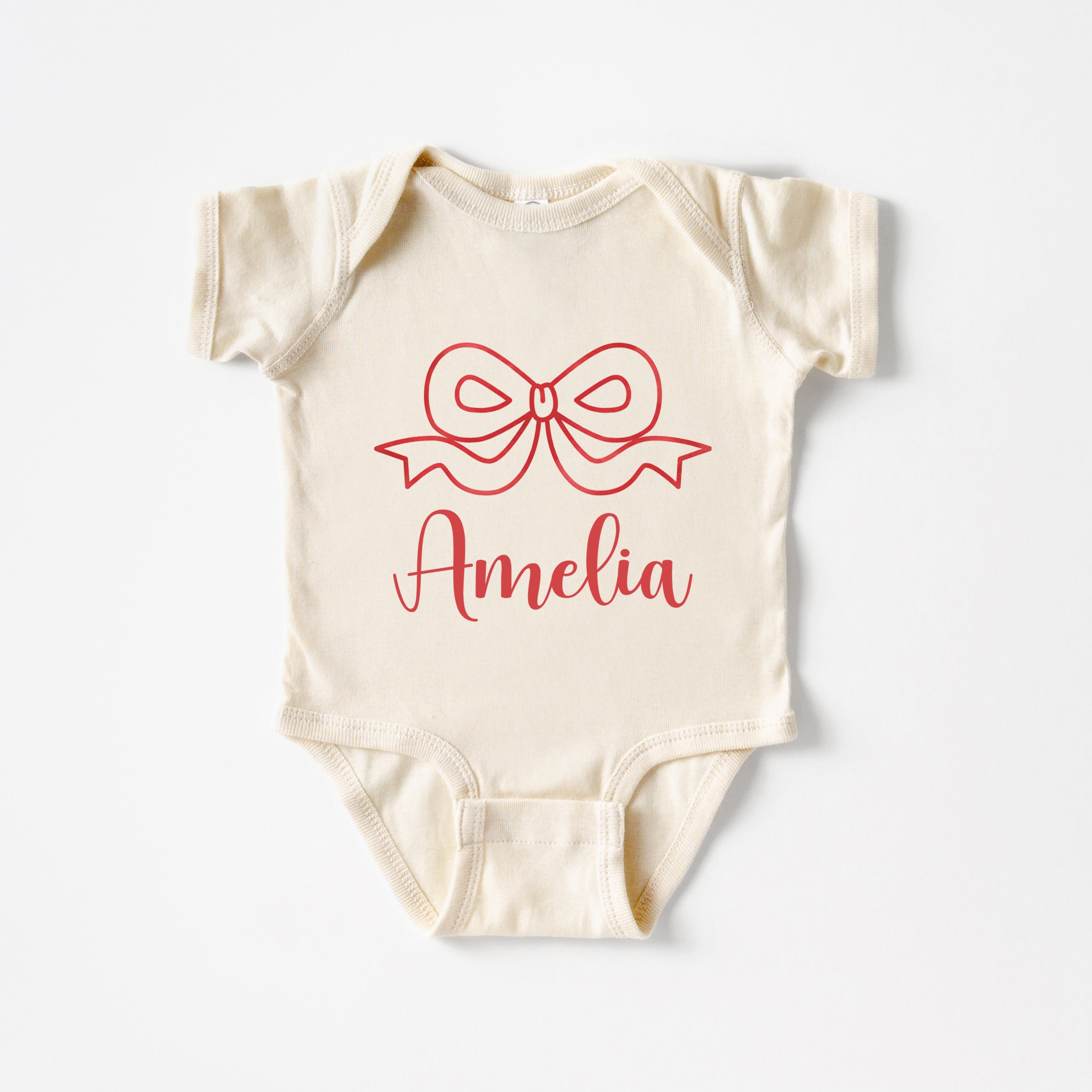 Coquette Ribbon Personalized Graphic Bodysuit